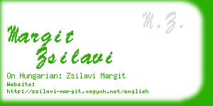 margit zsilavi business card